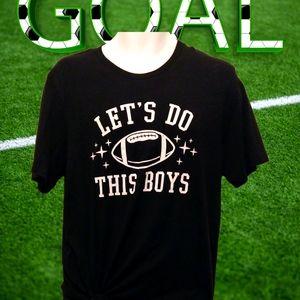 Women's Size L Football Season Spirit T-Shirt